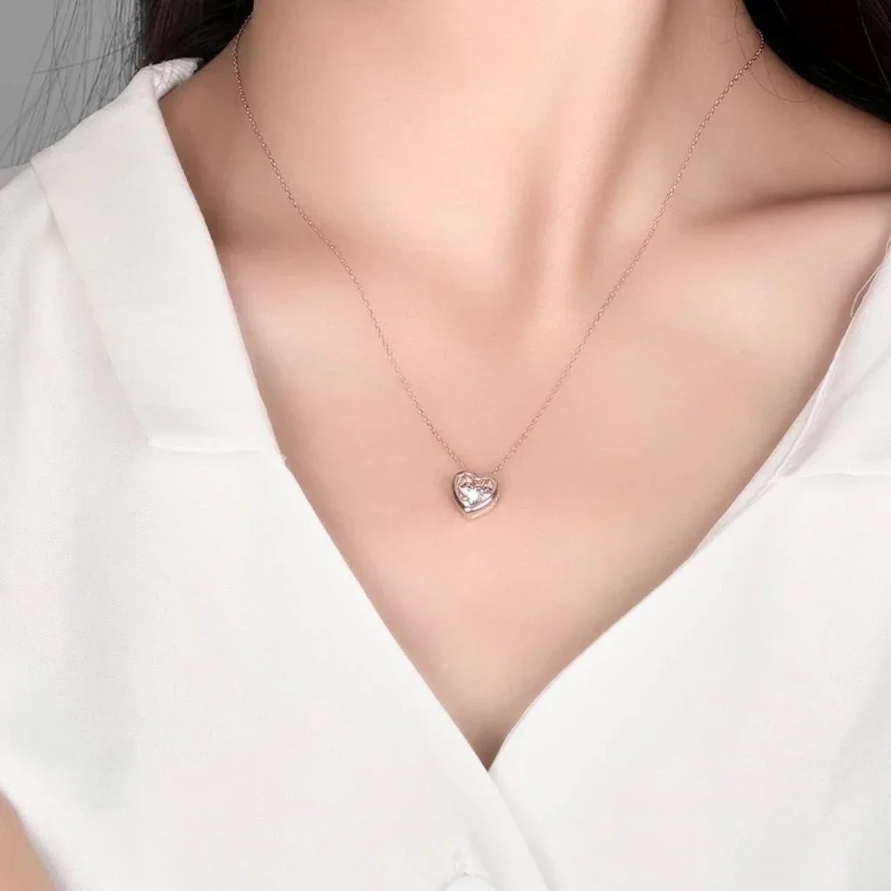 0.029ct. t.w. Diamond Heart Necklace - Picture 7 of 15
